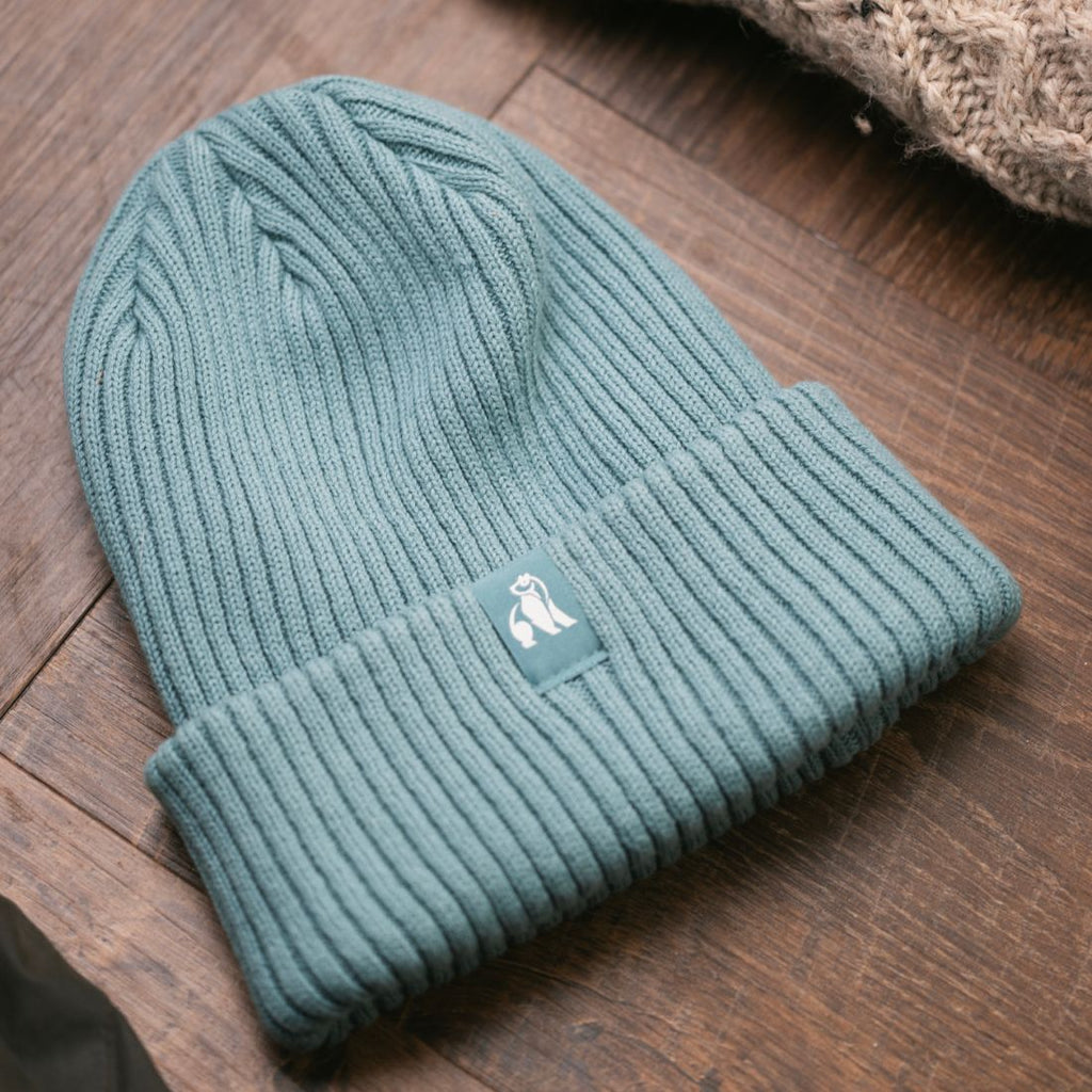 Organic Cotton Beanie - Turquoise