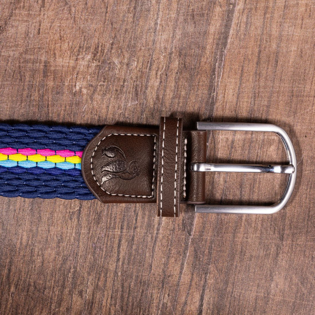 Woven Belt - Neon Fine Stripe