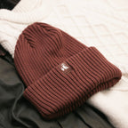Organic Cotton Beanie - Burgundy