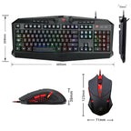 Gaming Keyboard and Mouse Set with Wired Connection