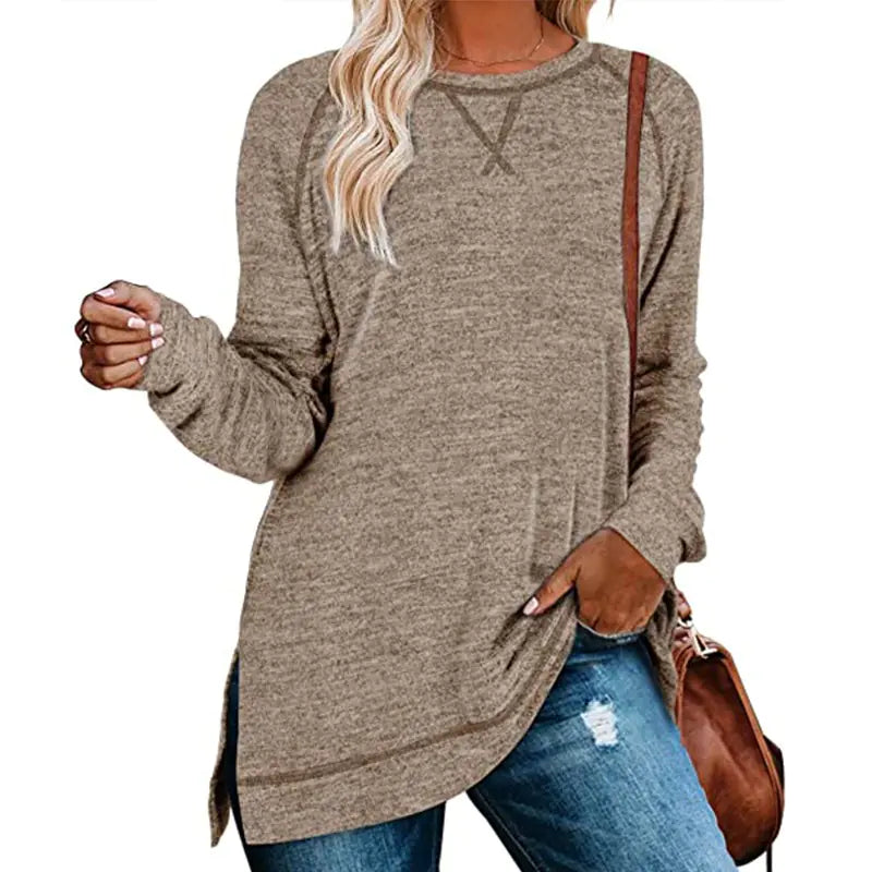 Solid Color Sweater for Women