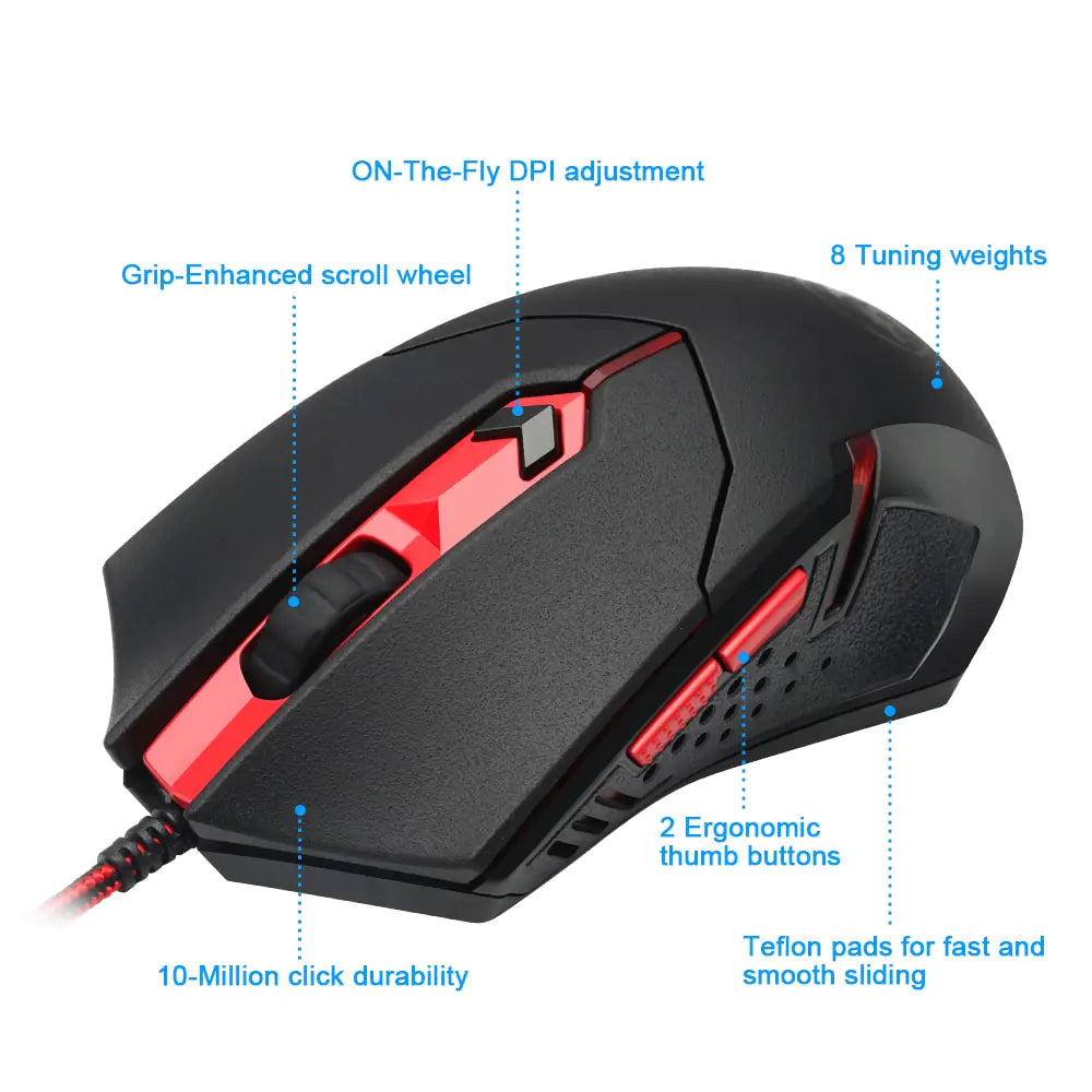Gaming Keyboard and Mouse Set with Wired Connection