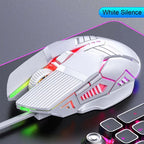 3200DPI Ergonomic RGB Wired Gaming Mouse with 6 Buttons