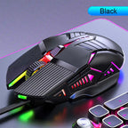 3200DPI Ergonomic RGB Wired Gaming Mouse with 6 Buttons