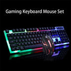 Gaming Wired Keyboard and Mouse Set with LED Lights