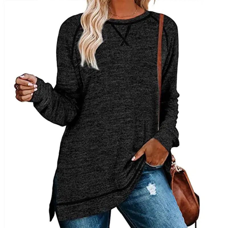 Solid Color Sweater for Women