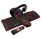 Gamer Kit - 3-Piece Wired Backlit Keyboard & Mouse Set