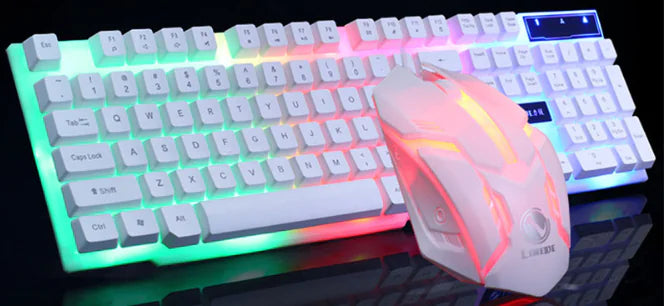 Gaming Wired Keyboard and Mouse Set with LED Lights